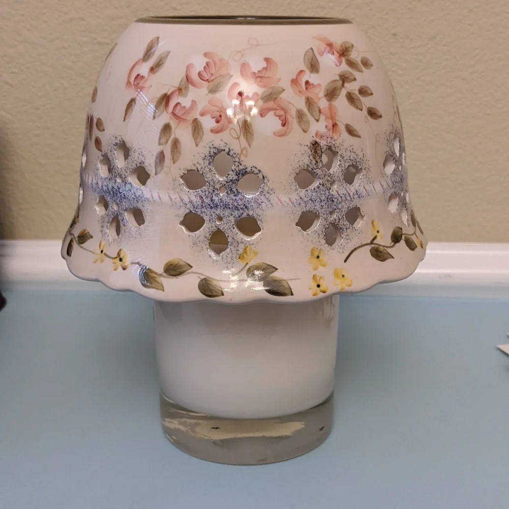 Spring Candle Topper Ceramic 6